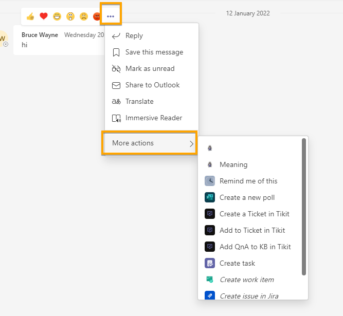 How to create Action based Messaging Extension as Teams App